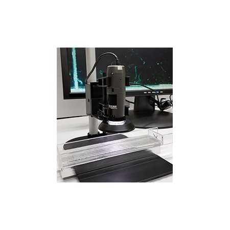 Microscopio Digital para triquinas,pantalla 24LED-HD,soporte,