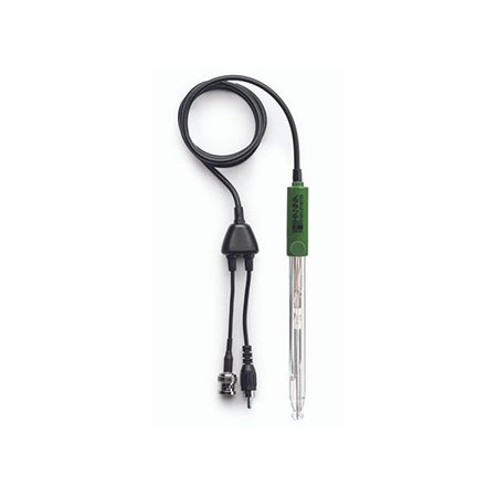 Electrodo de pH/Temp, usos generales, cuerpo de vidrio, rellenable, conector BNC+RCA