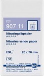 Papel amarillo de nitrazina. Tiras 20x7