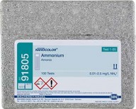 Amonio . Rango:0.01 - 2.5 mg/l NH4+.NAN