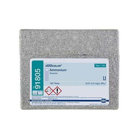 Amonio . Rango:0.01 - 2.5 mg/l NH4+.NAN