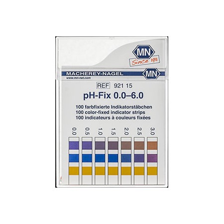 Papel indicador pH-Fix 0.0 -6.0. Tiras