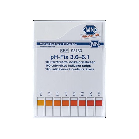 Papel indicador pH-Fix 3.6 - 6.1. Tiras