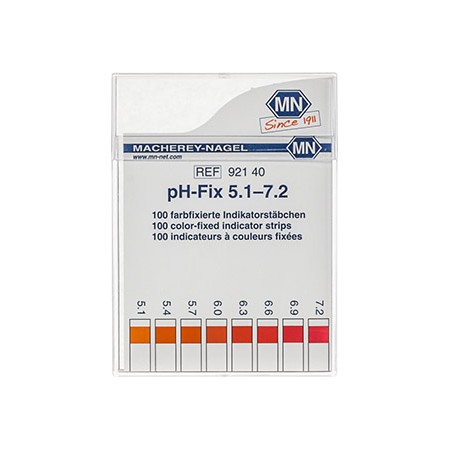 Papel indicador pH-Fix 5.1 - 7.2. Tiras