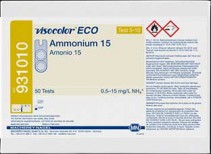 Amonio 15. Rango: 0.5 - 15 mg/l NH4+. V