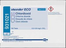 Cloro dióxido. Rango: 0.2-3.8 mg/L ClO2