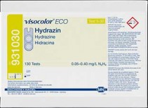 Hidrazina. Rango: 0.05 0.40 mg/l N2H4
