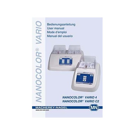 Manual for NANOCOLOR VARIO C2 and NANOCOLOR VARIO 4 4-lingual: DE/EN/FR/ES
