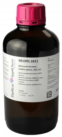 Metanol seco (mx. 0.005% de agua) DS-AC