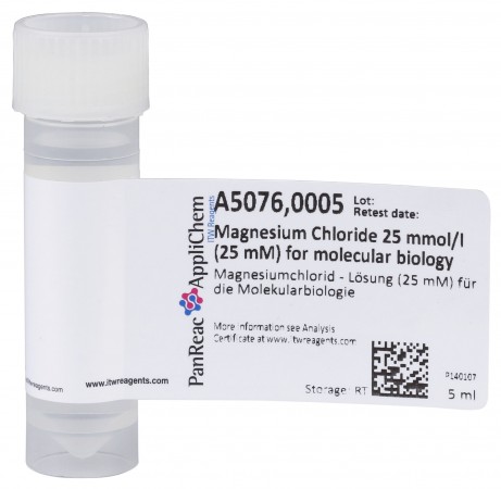 Magnesio Cloruro 25 mmol/l (25 mM) para