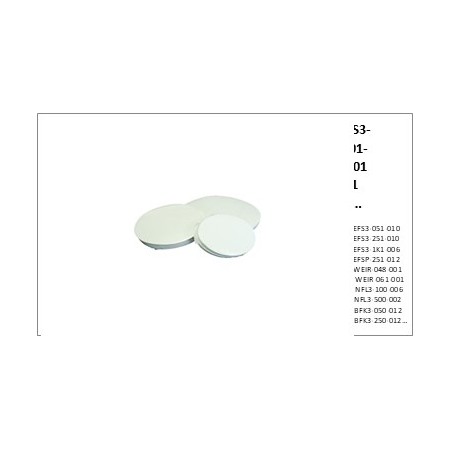 Filtros de microfibra de vidrio, grado GFFC (1,2 um), 25 mm, 100 uds