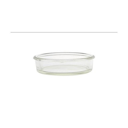 Cristalizador de vidrio grueso, vidrio sodocálcico, 2100 ml