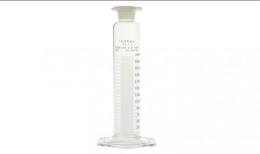 Measuring cylinder hexagonal base, PMP, class B, 10 ml