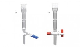 Columnas de vidrio para cromatografía c/ llave de PTFE, 10 x 100 mm