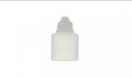 Frasco cuentagotas LDPE con tapón blanco y punta dosificadora, 15 ml, 50 uds.