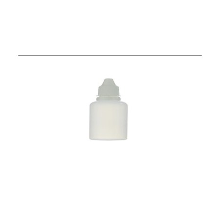 Frasco cuentagotas LDPE con tapón blanco y punta dosificadora, 15 ml, 50 uds.