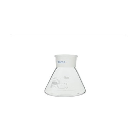 Matraz Erlenmeyer esmerilado 29/32, GLASSCO, 100 ml