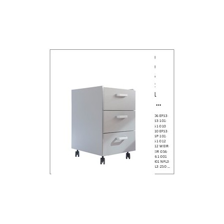 Mueble auxiliar de laboratorio con ruedas y 4 cajones, acero, 900 x 520 x 805 mm