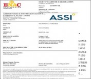 Certificado de calibración ENAC para micropipetas de volumen variable