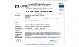 Certificado de calibración RADWAG (modelo AS PLUS)