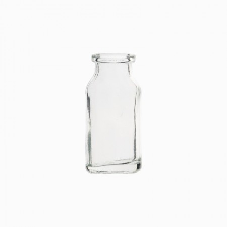 Vial inyectable de vidrio transparente tipo III, boca 20 mm, vol. 30 ml, 92 uds