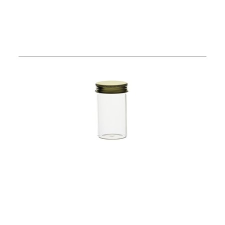 Vial roscado transparente con tapón blanco y junta de EPE, 4 ml, 306 uds