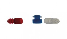 Tapón con aletas de PE, para tubos de 12 mm, color azul, 1000 uds/bolsa