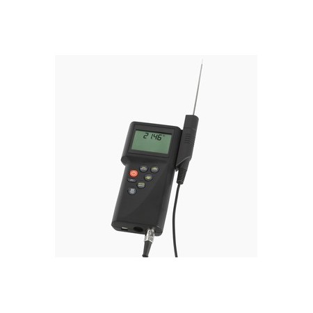 Termómetro Pt100 o termopar(con adaptador de conector) P 750, HR. Escala -200 a 850ºC, 0 a 100% HR. 