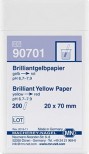 Papel amarillo brillante. Tiras 20x70 m