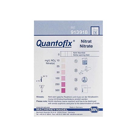 Nitrato. QUANTOFIX tira p/ determin. se