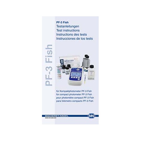 VISOCOLOR test instruction for VISOCOLOR Fish reagent case with PF-3 Fish