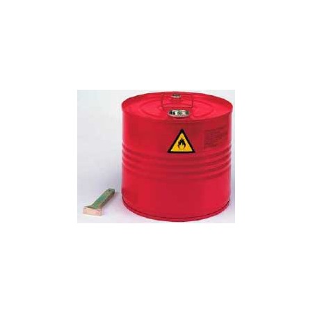 CONTENEDOR SEGURIDAD REDONDO ROJO 20L*