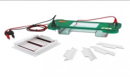 Sistema de electroforesis vertical, dimensión gel 82 x 88mm, 1 o 2 geles