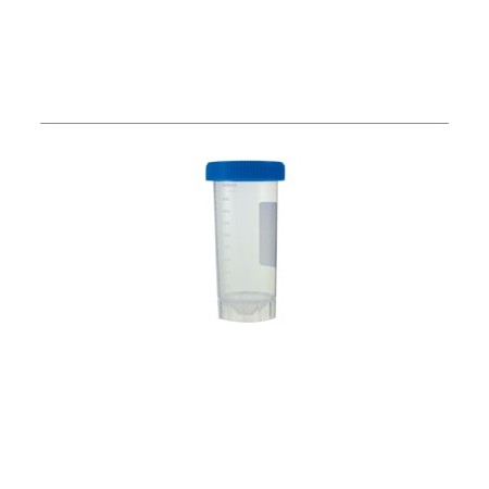 Tubo de centrífuga graduados con tapón de rosca y faldón, 50 ml, PP, estéril bolsa unit, 10x50 uds