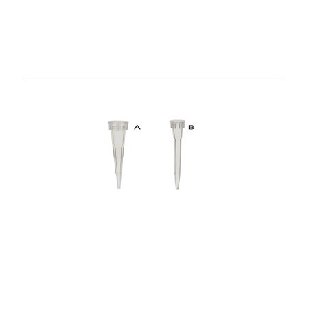 Puntas para micropipetas, 0,5 - 10 µl tipo Gilson, 40 x 1000 uds