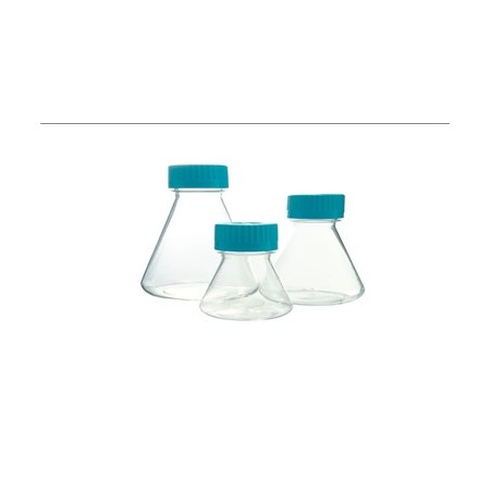 Matraz Erlenmeyer para cultivo celular, 500 ml, 12 uds