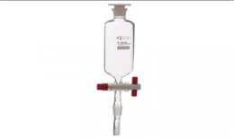 Embudo de adición cilíndrico 29/32 con llave PTFE, 1000 ml